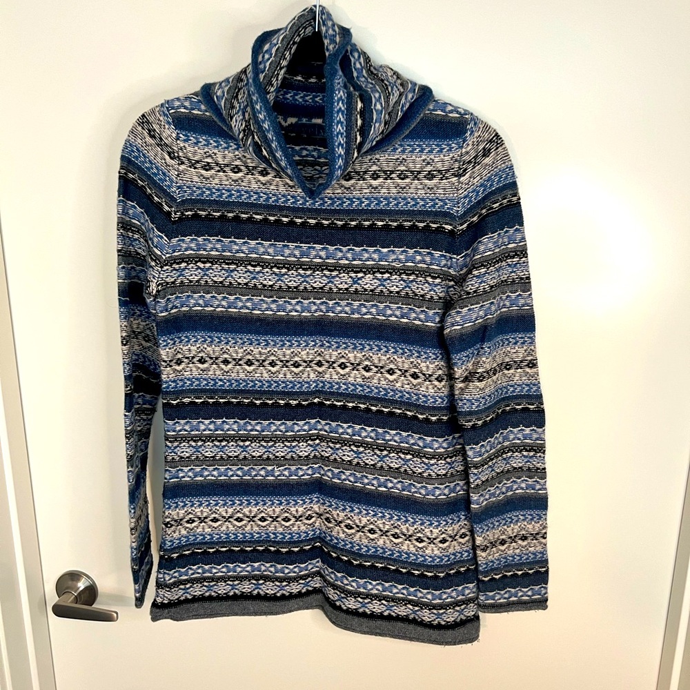 Fair isle print sweater